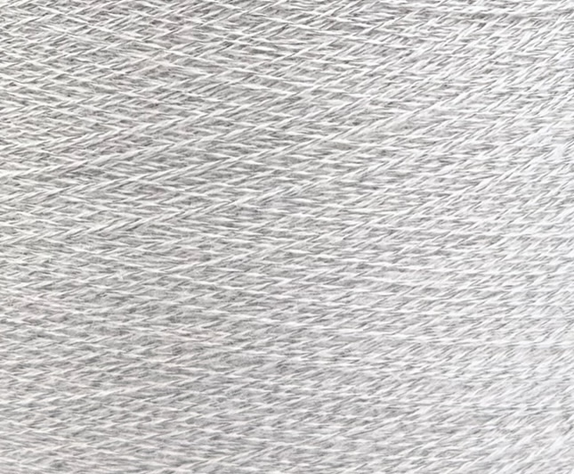 Art. Heaven Stretch Nm 0/35 – Kaschmir-Stretchgarn col. Perlgrau Mélange | Zimpfer Wolle Selezione